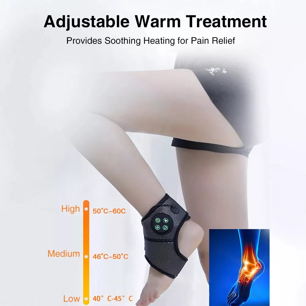 Ankle Brace Foot Massager with Electric Heating and Foot Pain Relief