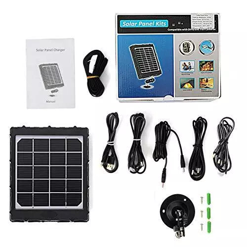 Solar Panel Kit 12V/6V/9V with 8000mAH Rechargeable Lithium Battery, Outdoor Waterproof for All Wildlife Cameras, Game & Trail Cameras | BL8000