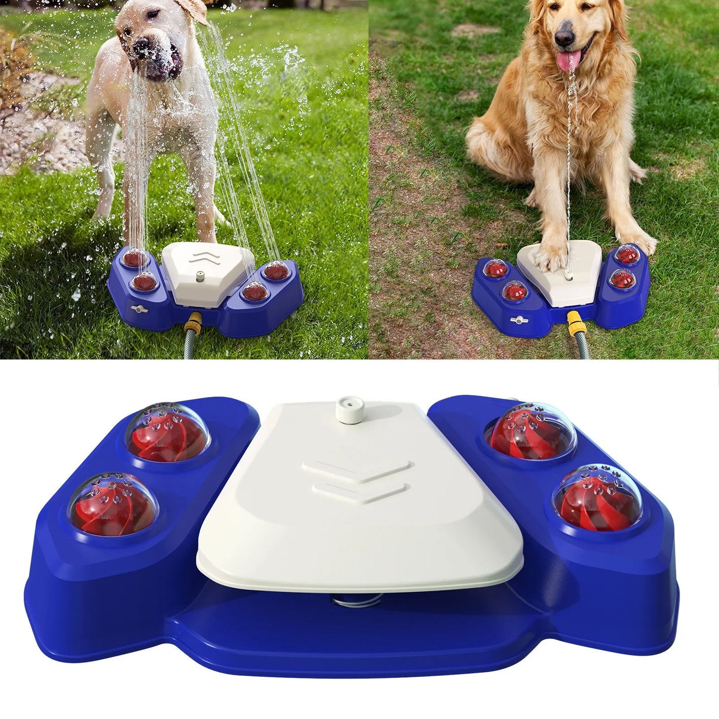 Automatic Pet Water Sprinkler Toy – Fun Outdoor Dog Bath & Drinking Feeder for Hot Summer Days
