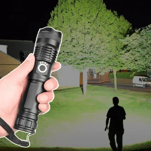Super Bright LED Tactical Flashlight Rechargeable 100000 LM