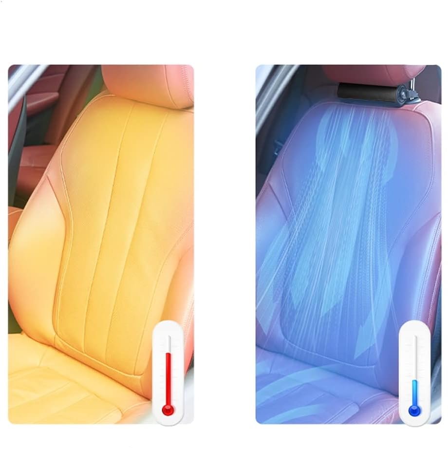 Car Seat Fan - 3 Speeds Strong Cooling Air Fan for SUV, RV, Vehicles, Office Seats