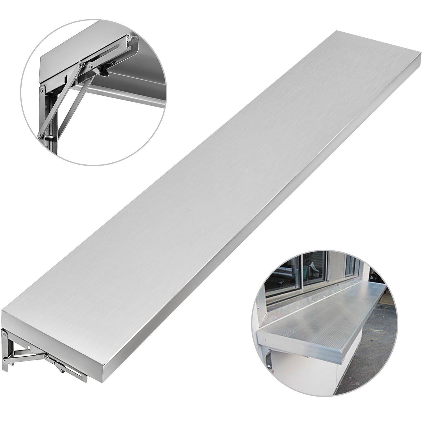4,6, Foot Shelf for Concession Window Food Folding Truck Accessories Business