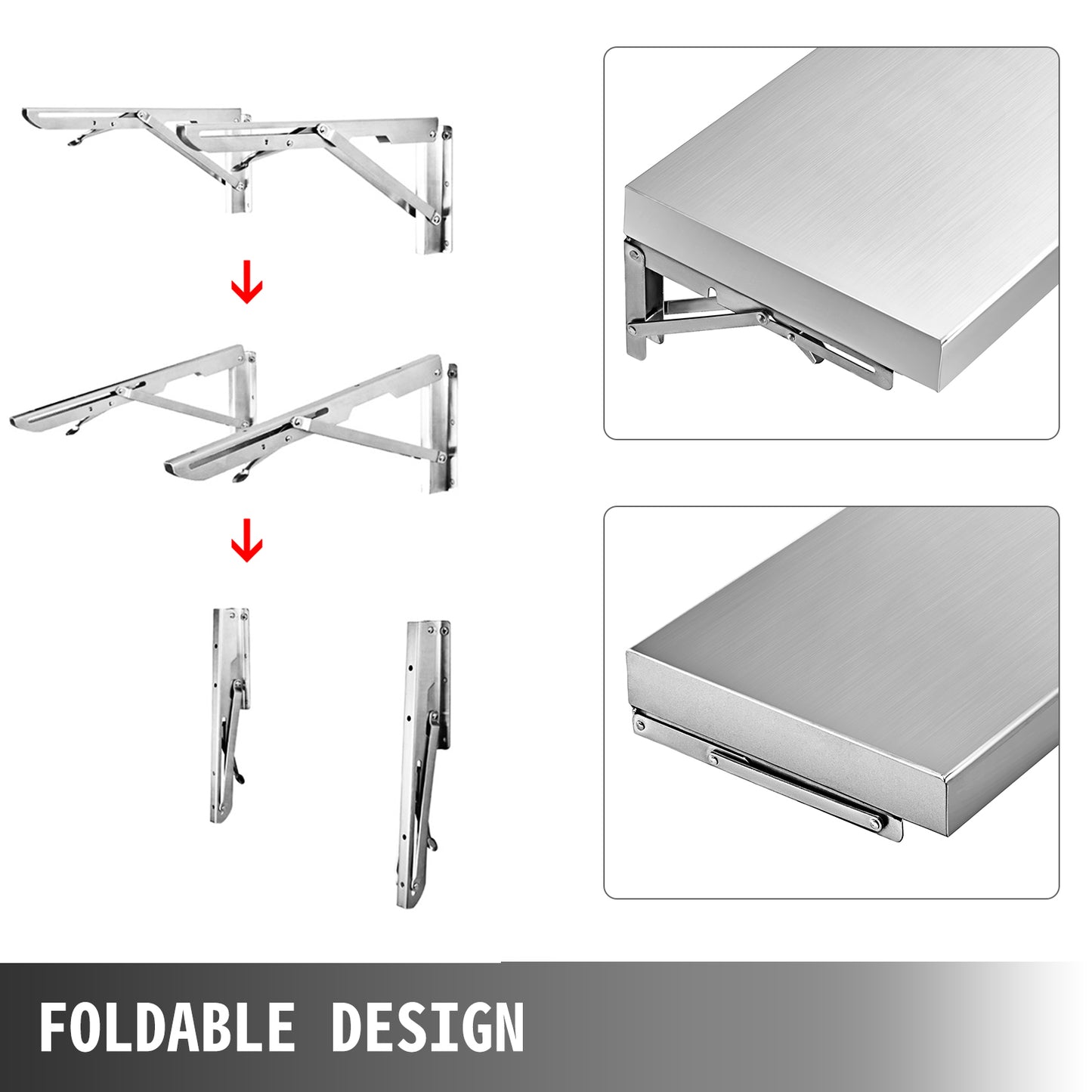 4,6, Foot Shelf for Concession Window Food Folding Truck Accessories Business