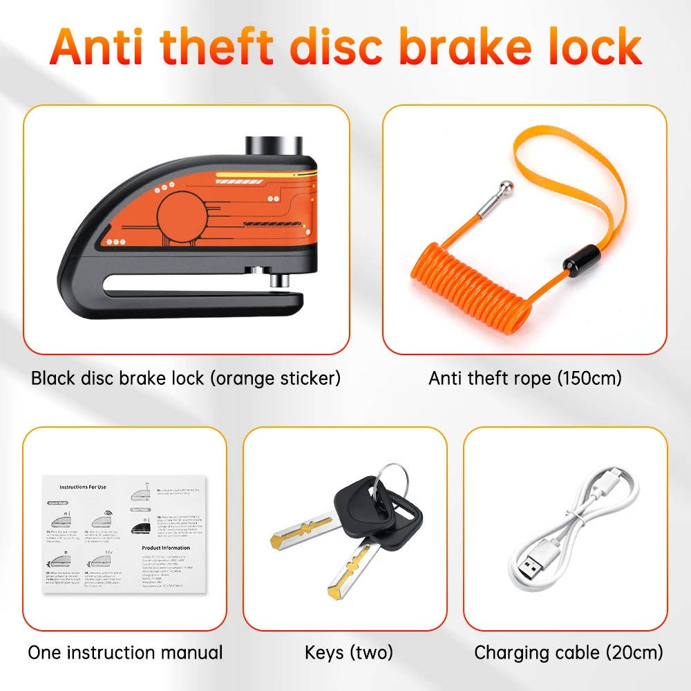 Motorcycle Disc Lock Alarm