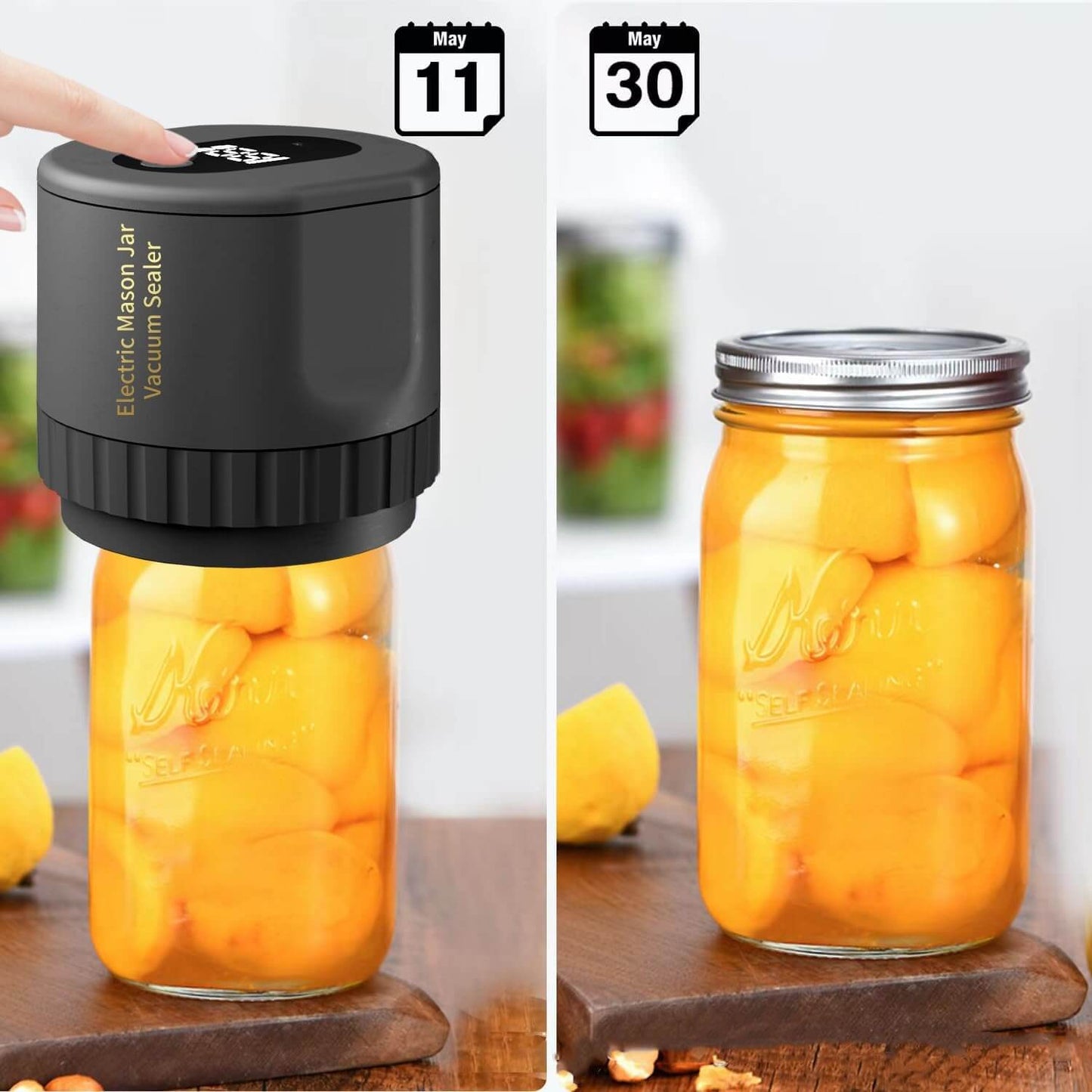 Vacuum Sealer for Mason Jars - Electric Food Preservation System for Cannin