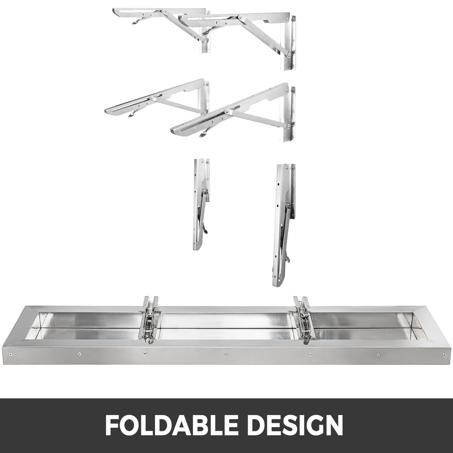 4,6, Foot Shelf for Concession Window Food Folding Truck Accessories Business