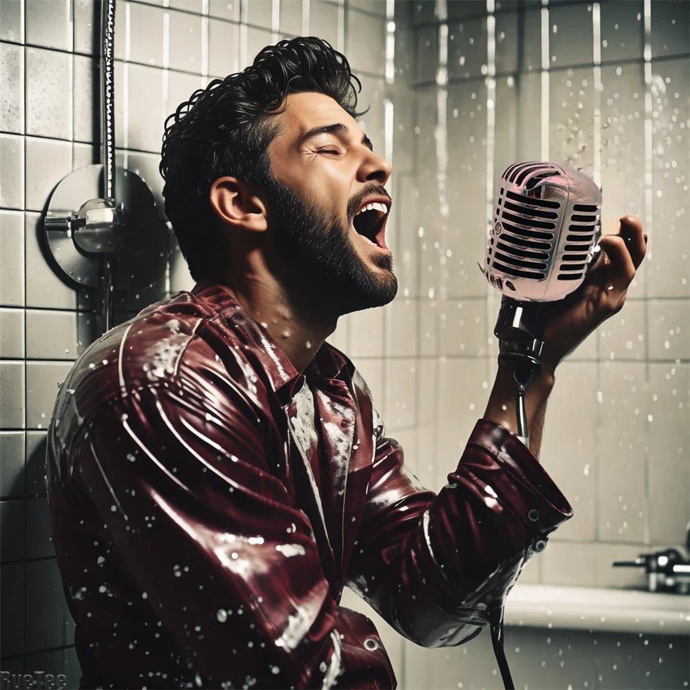 Microphone Shaped Shower Head A Fun & Unique Bathroom Accessory for Music Lovers