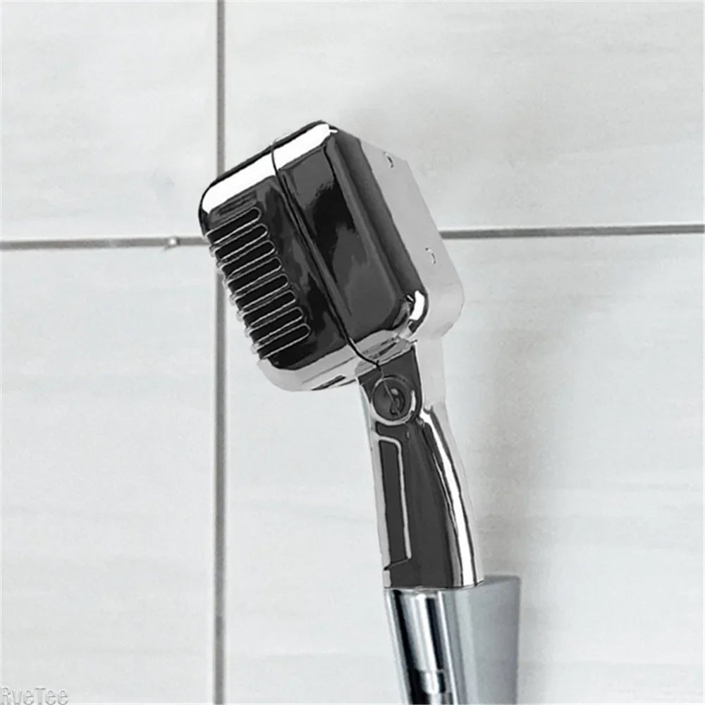 Microphone Shaped Shower Head A Fun & Unique Bathroom Accessory for Music Lovers