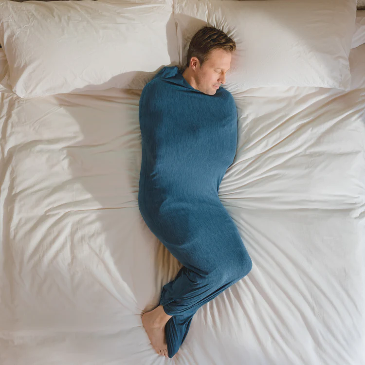 Sleep Pod Move - Adult Swaddle Blanket for Men and Women, High Elasticity Onesies Wearable Blanket