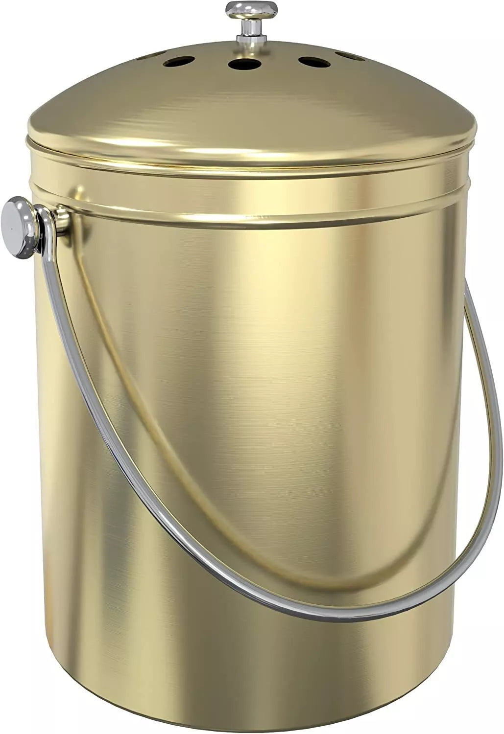 Compost Bin with Lid and 1.3 Gallon Compose Spare Charcoal Filter Utopia Kitchen