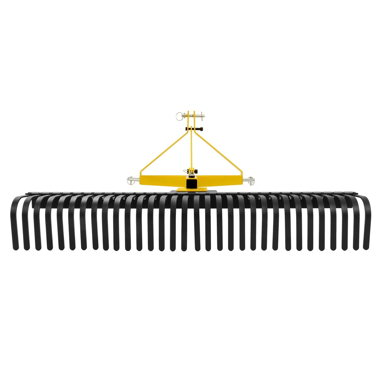 3 Pt 60'' Landscape Rock Rake Soil Gravel Lawn for Cat 1 Campact Tractor Heavy