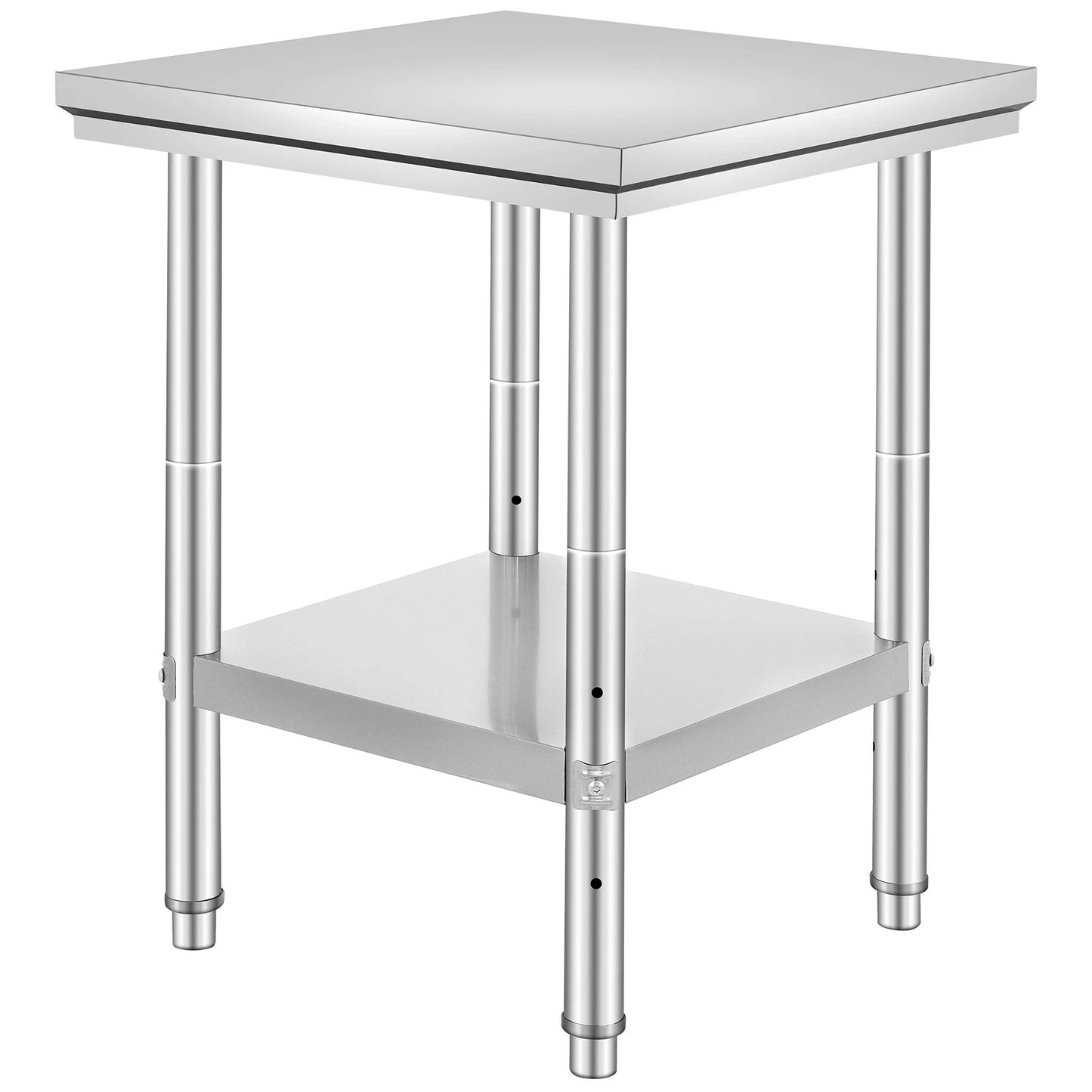 Stainless Steel Commercial Prep Table for Food Service, 24x24x31in