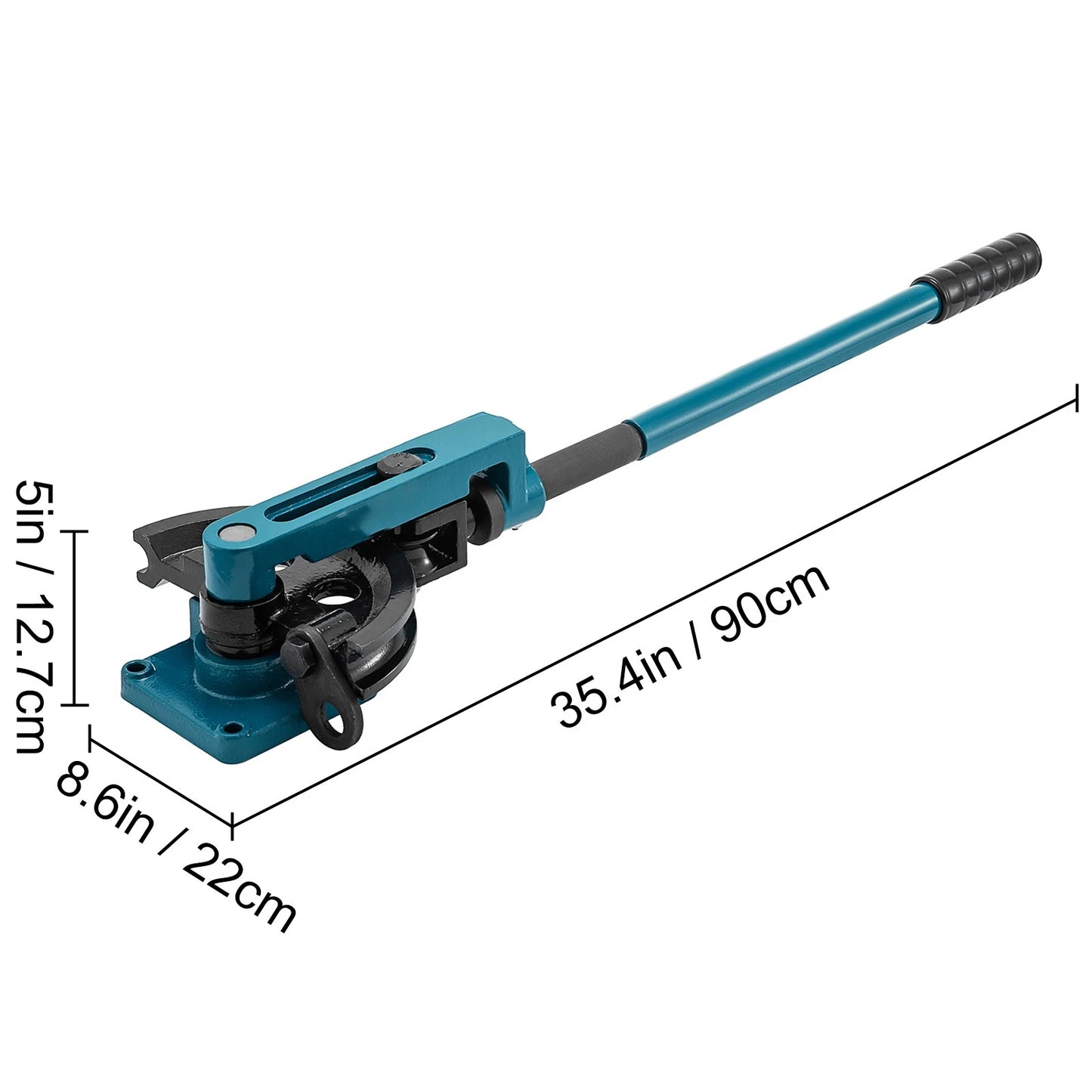 Pipe Bender Manual Bench Bending Machine 3/8"-1" Tube Bender Set 7 Dies