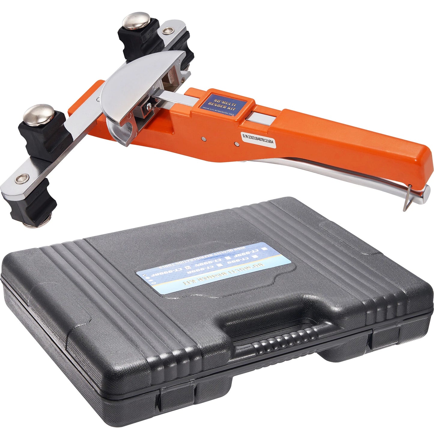 Ratcheting Pipe Tube Bender 1/4"-7/8" 90° Forward/Reverse Bending 7 Dies