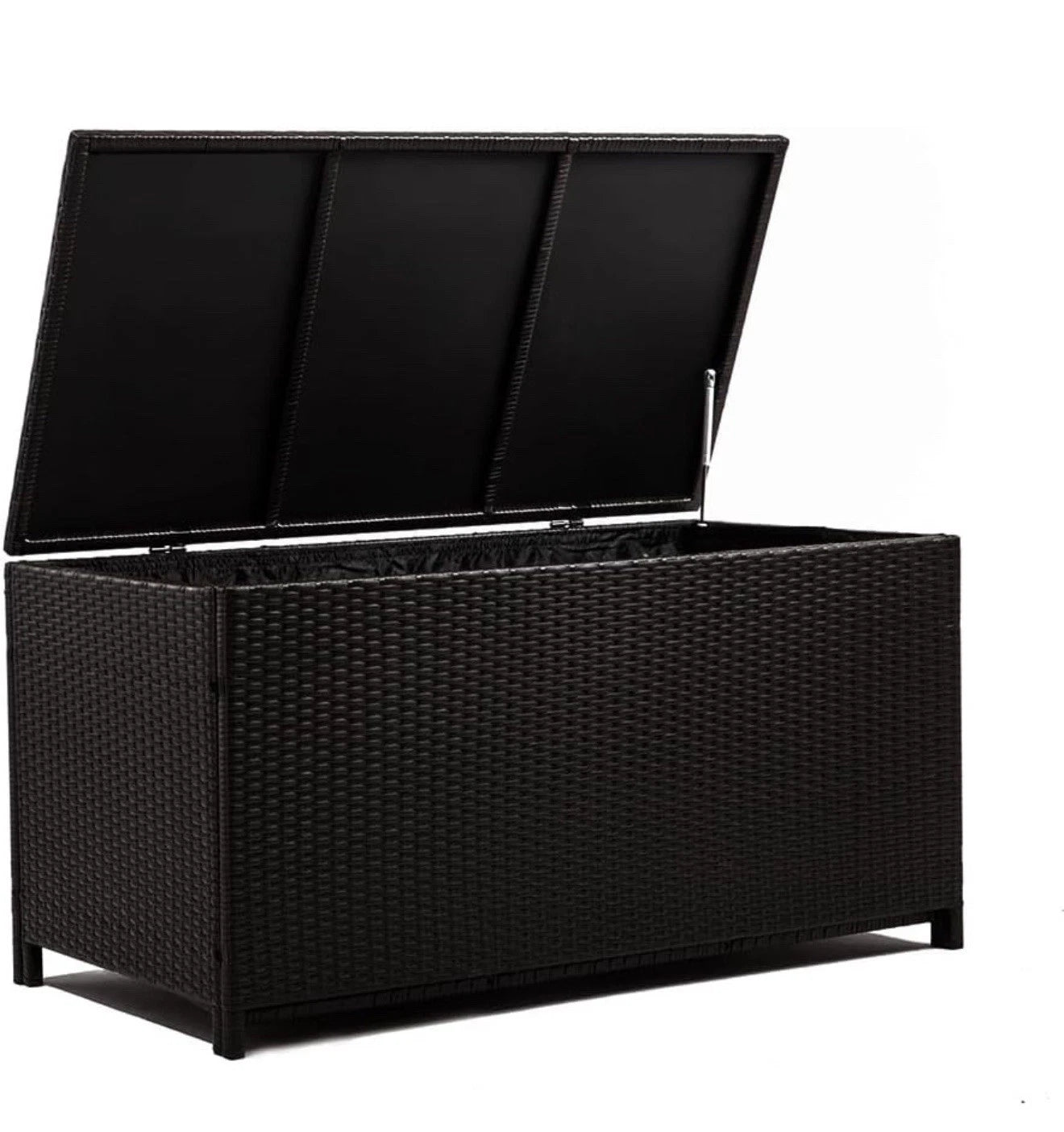 120-Gallon All-Weather Resin Outdoor Storage Deck Box L47.2"xW24.4"xH24 Black