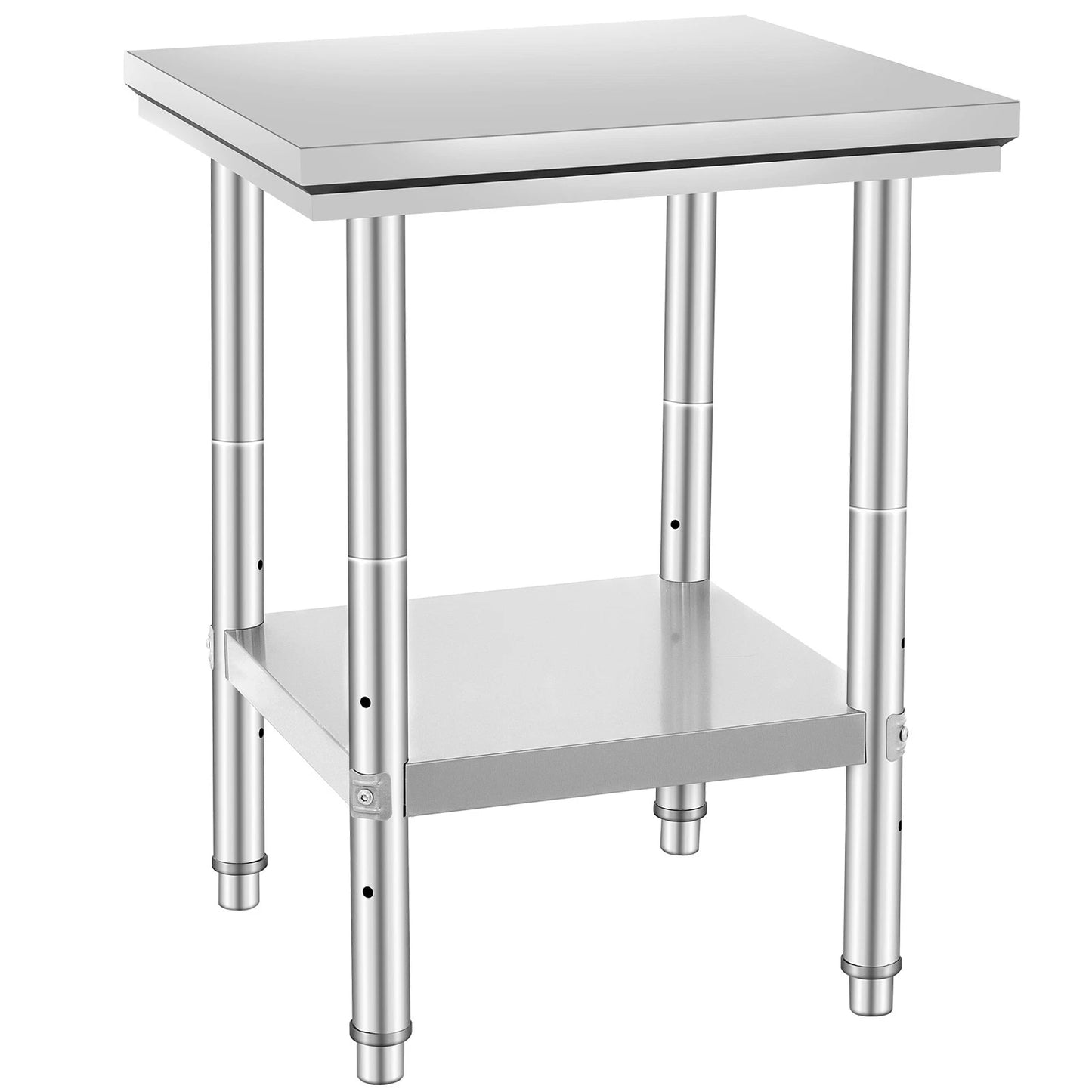 Stainless Steel Commercial Prep Table for Food Service, 24x24x31in
