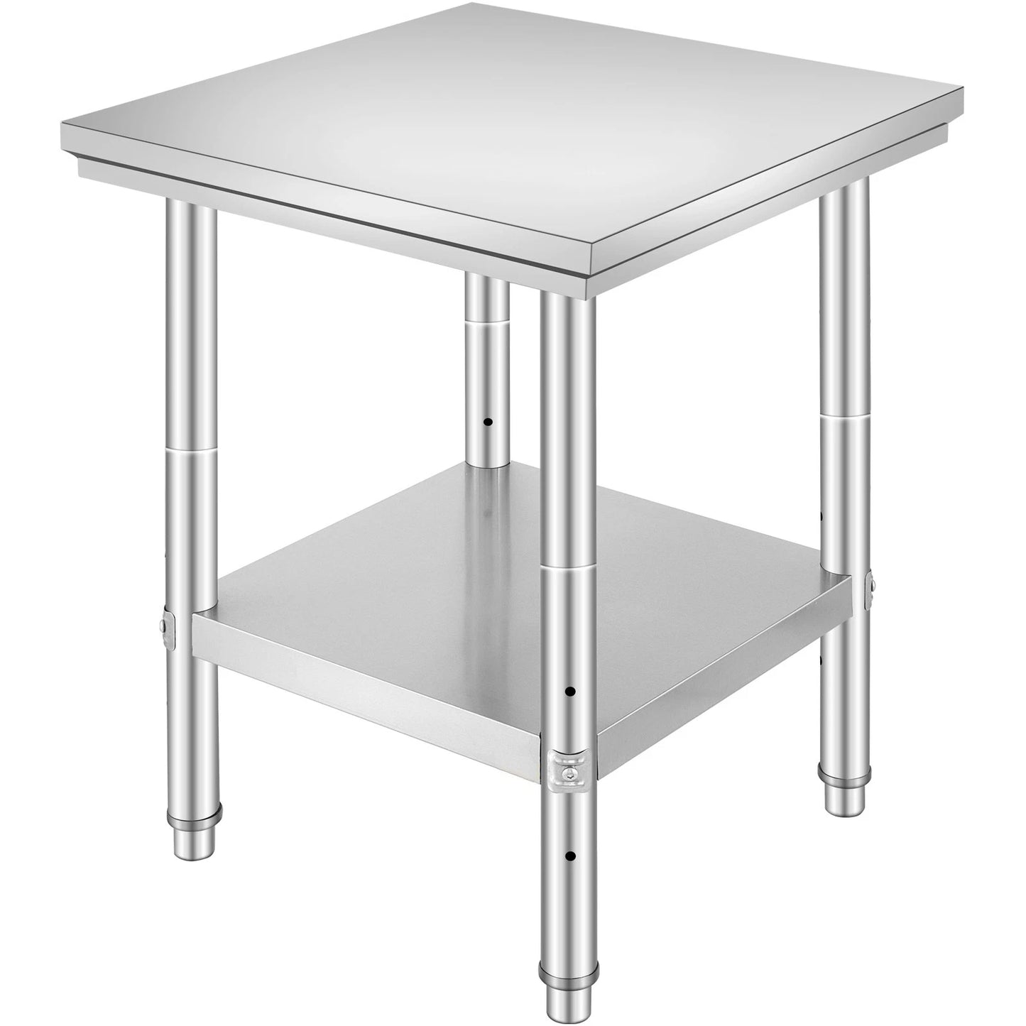 Stainless Steel Commercial Prep Table for Food Service, 24x24x31in