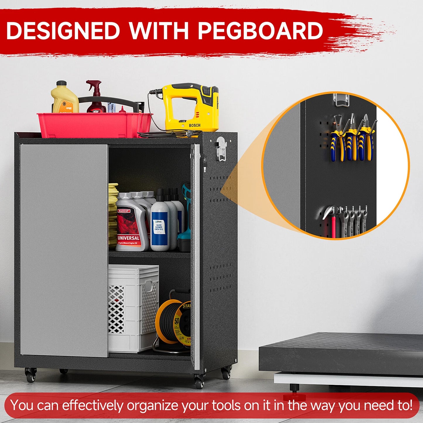 Metal Garage Cabinet Set Workshop Set Garage Cabinets Storage System Tool Boxs