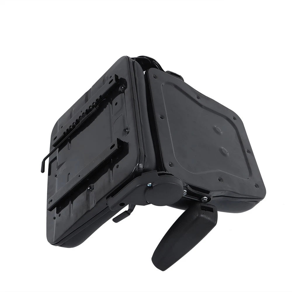 Adjustable Backrest Lawn Mower Tractor Seat Forklift Excavator Seat w/ Armrests