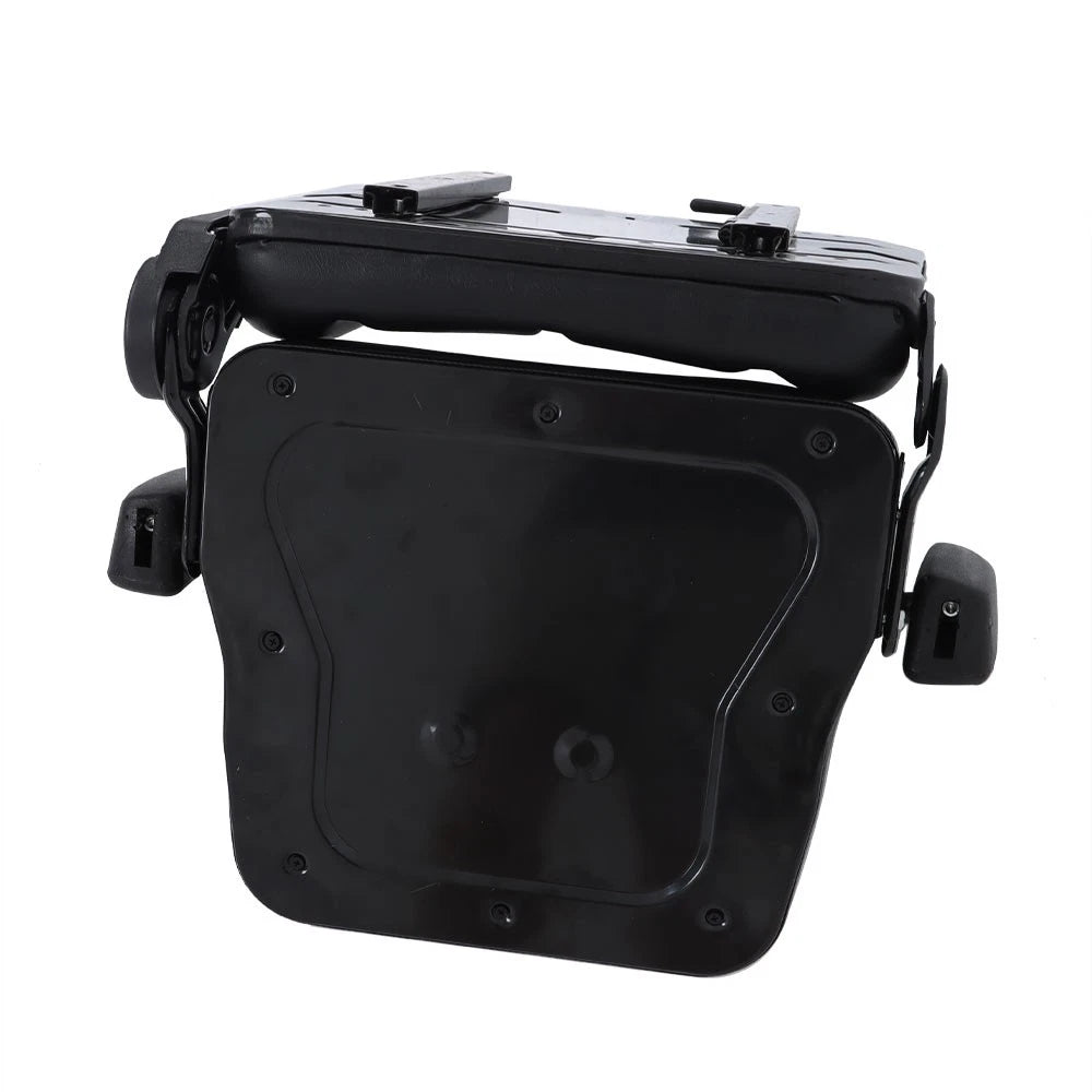 Adjustable Backrest Lawn Mower Tractor Seat Forklift Excavator Seat w/ Armrests