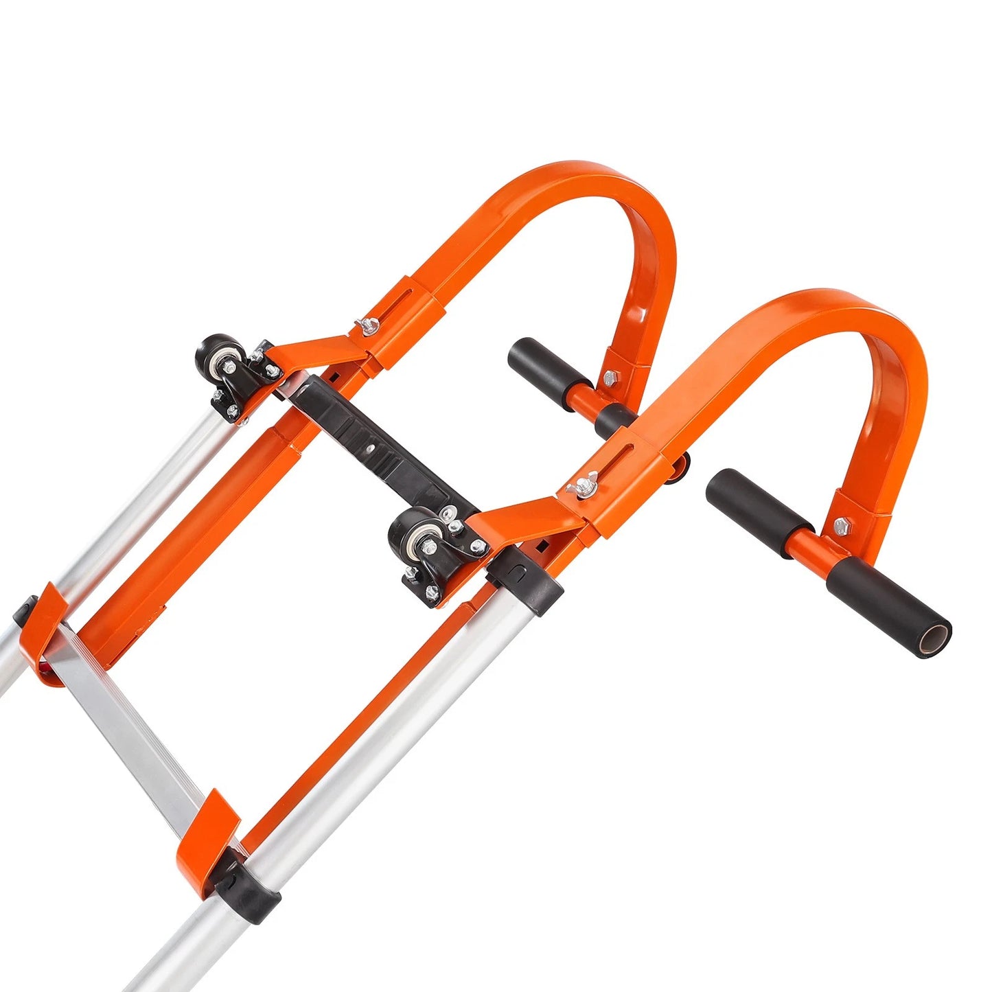Ladder Roof Hook Stabilizer 2 Pack with Wheel Rubber Grip T-Bar Steel