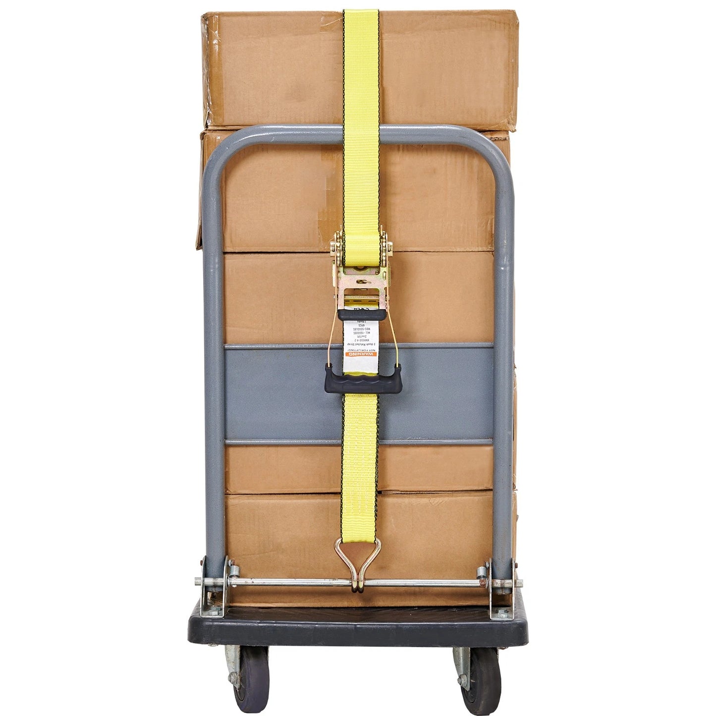 4 Pack Ratchet Tie Down Straps 5000 lbs 2" x 15' Heavy Duty Double J Hook