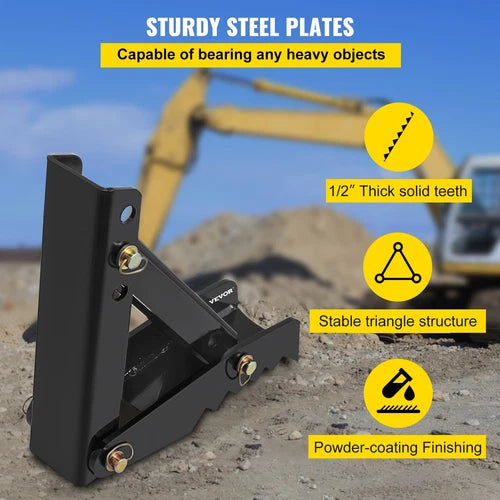 18" Backhoe Thumb 1/2" Steel Plate Excavator Universal Claw for Tractor