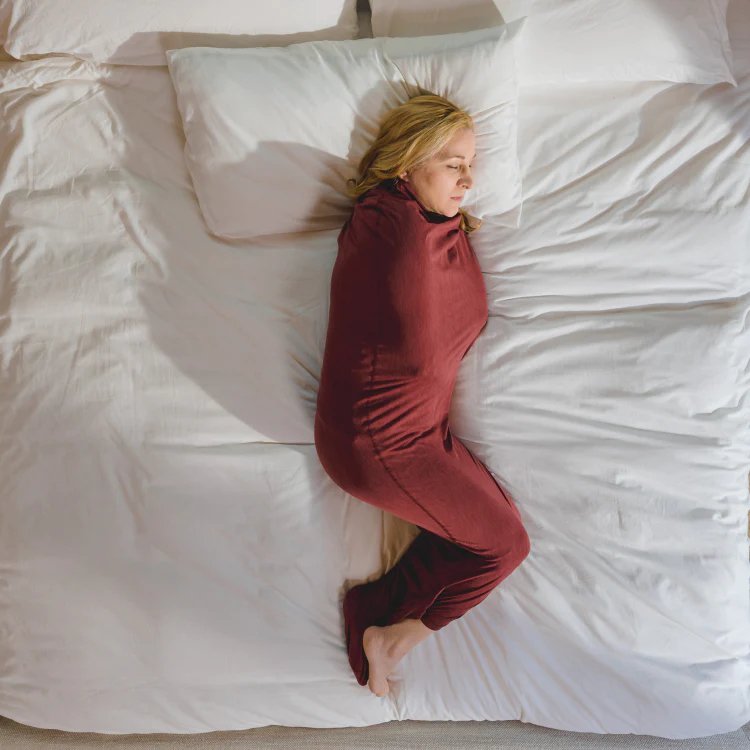 Sleep Pod Move - Adult Swaddle Blanket for Men and Women, High Elasticity Onesies Wearable Blanket