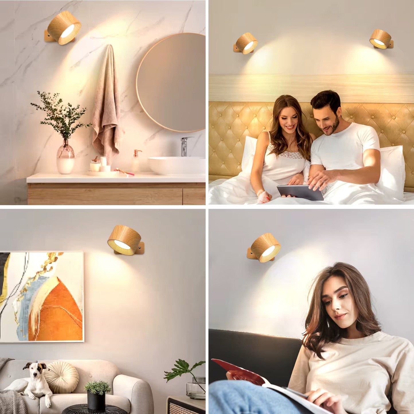 Battery Operated Wall Light - Rechargeable Wall Light - Ambilume