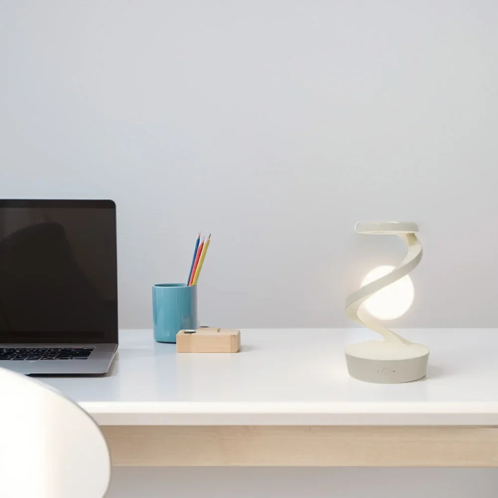Levitating Moon Lamp – 3D Floating LED Light with Wireless Charging & Multicolor Glow