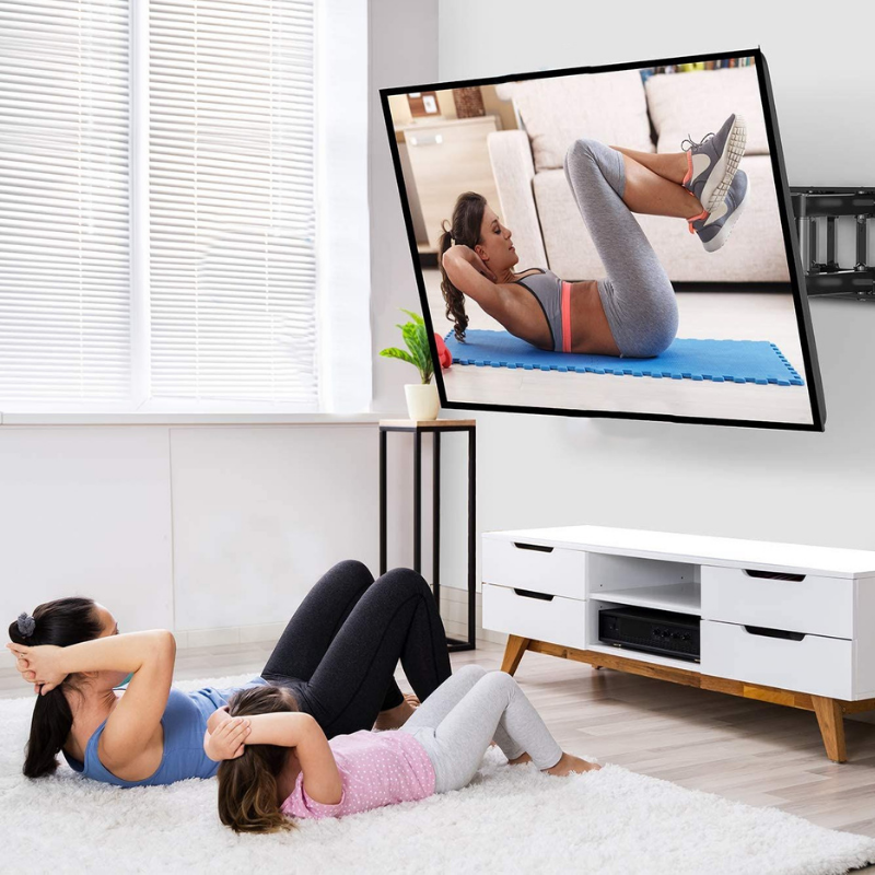 Heavy Duty Full Motion TV Wall Mount for 37-75 Inch Screens – Adjustable & Secure
