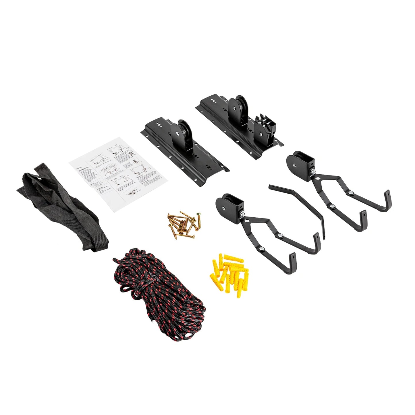 Ceiling-Mounted Bike Hoist – Heavy-Duty Pulley System for Garage Storage & Easy Lifting
