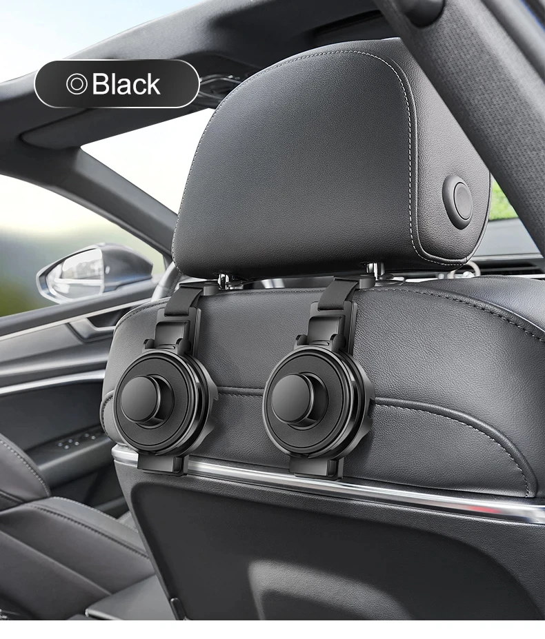 Multi-Purpose Car Seat Headrest Hook & Cup Holder – Ultimate Backseat Organizer for Bags and Drinks