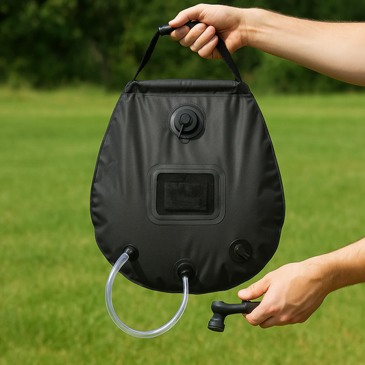 5 Gallon Solar Shower Bag Portable Outdoor Heated Camping Shower