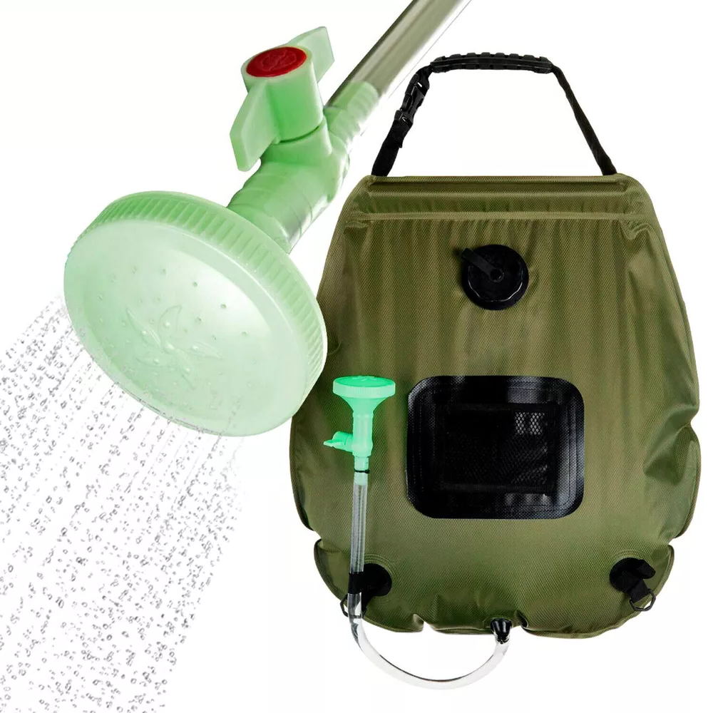 5 Gallon Solar Shower Bag Portable Outdoor Heated Camping Shower