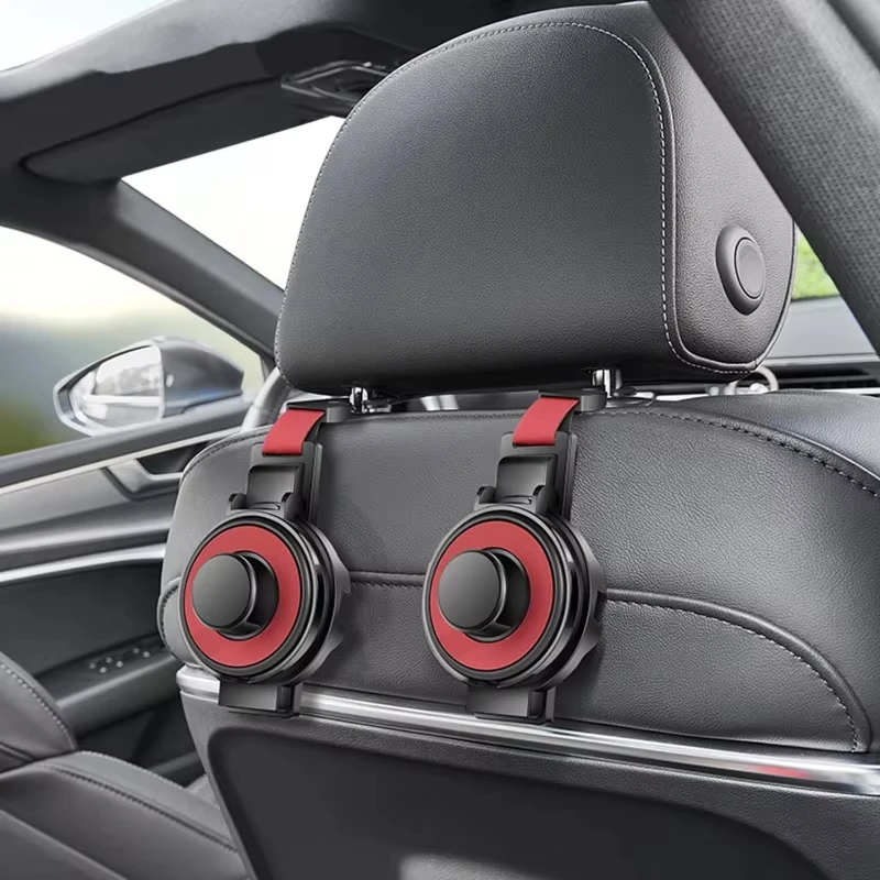 Multi-Purpose Car Seat Headrest Hook & Cup Holder – Ultimate Backseat Organizer for Bags and Drinks