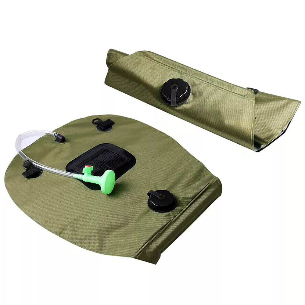 5 Gallon Solar Shower Bag Portable Outdoor Heated Camping Shower