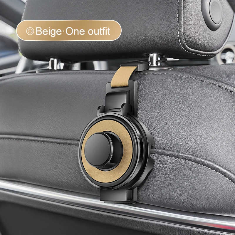Multi-Purpose Car Seat Headrest Hook & Cup Holder – Ultimate Backseat Organizer for Bags and Drinks