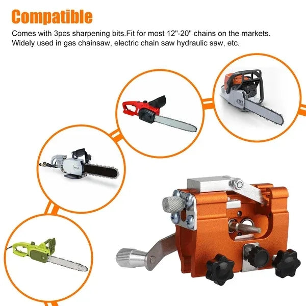 Sawsharpener for Chainsaw - Gear up with the saw sharpener.
