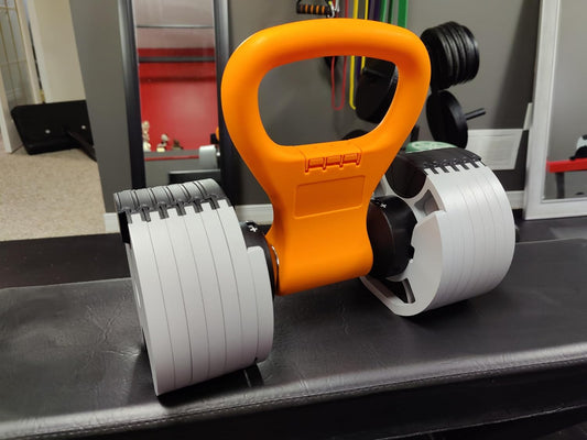 Kettlebell Dumbbell Grip – Adjustable, Lightweight Gym Equipment Handle for Travel Workouts, Fits All Dumbbells
