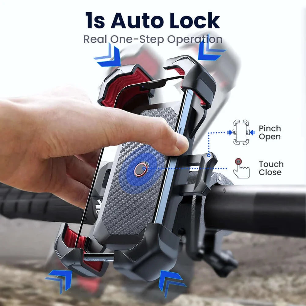 Motorcycle Auto Lock Phone Holder