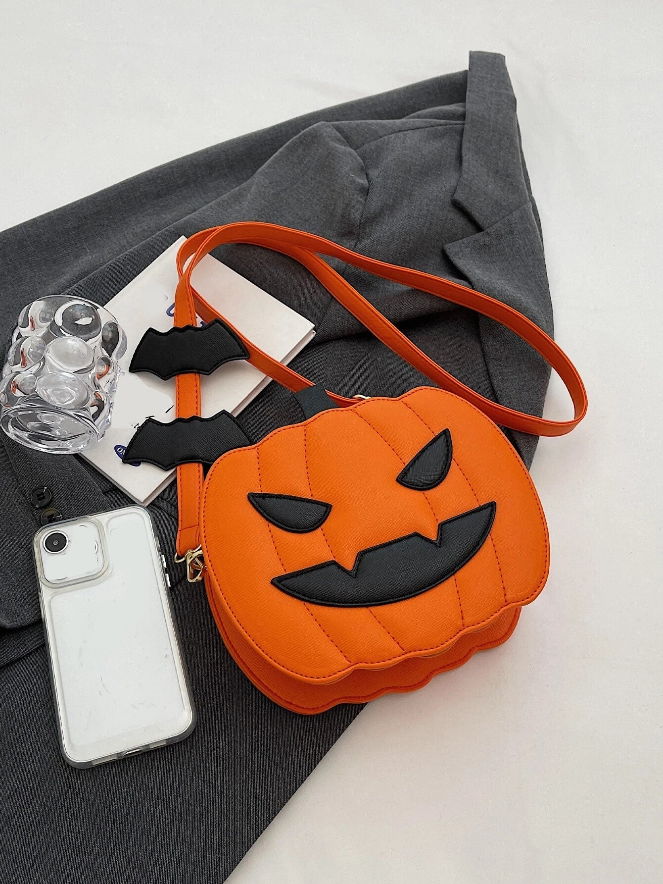Steampunk Gothic Pumpkin Bag – Funky Crossbody Purse for Women, Teens, and College Students’ Halloween Style