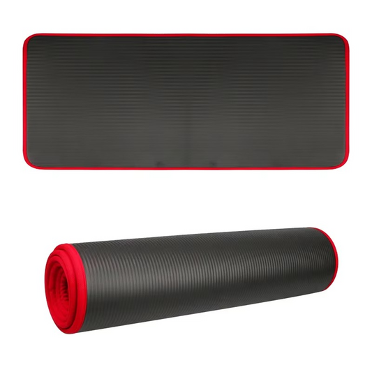 Extra Thick 0.39inch Non-Slip Exercise and Yoga Mat with Carry Band