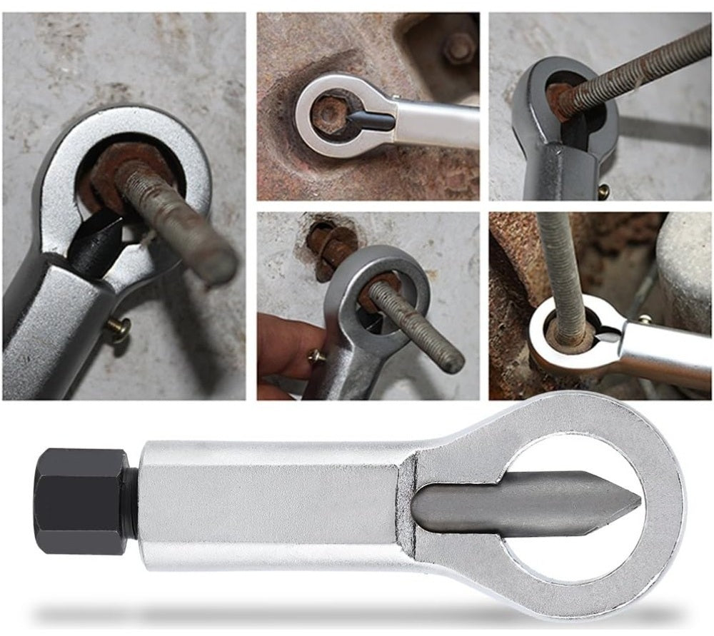 Heavy-Duty Nut Splitter Set – 9–27mm Durable Metal Nut Breaker for Mechanics & DIY