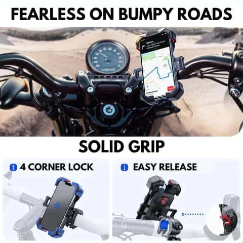 Motorcycle Auto Lock Phone Holder