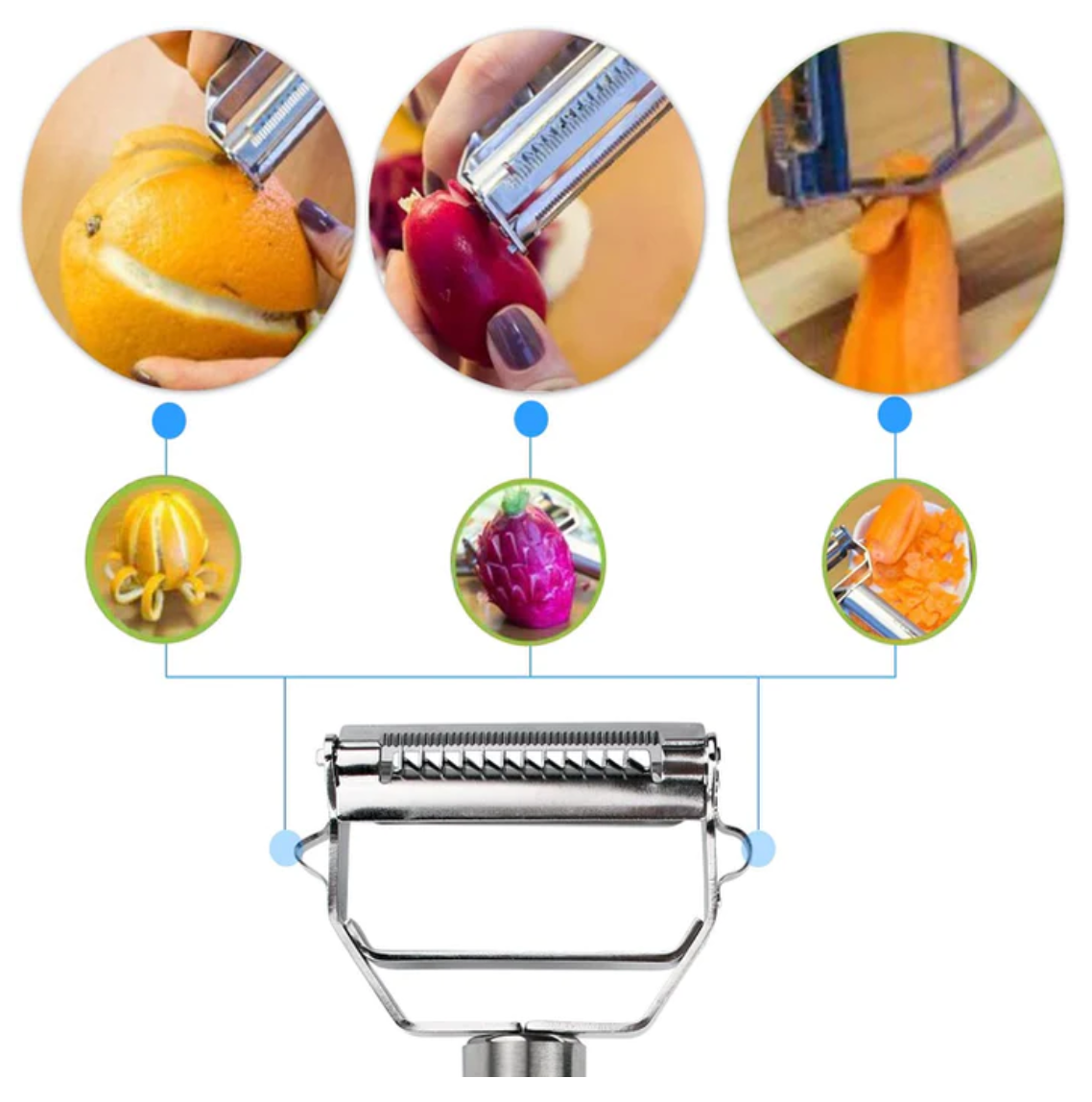 4-IN-1 NEW MULTI-FUNCTION VEGETABLE PEELER