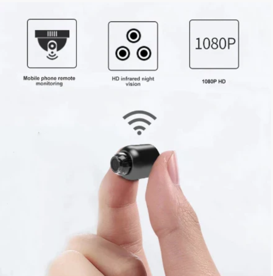 Waterproof HD Mini Camera With Night Vision and Wide Angle Lens IP WiFi 1080P HD 160° Wide Angle