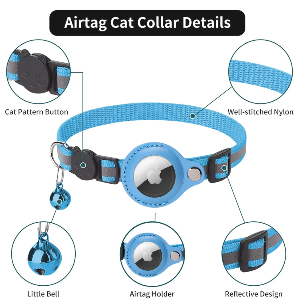 AirTag Cat Tracking Collar - GPS Finder & Anti-Lost