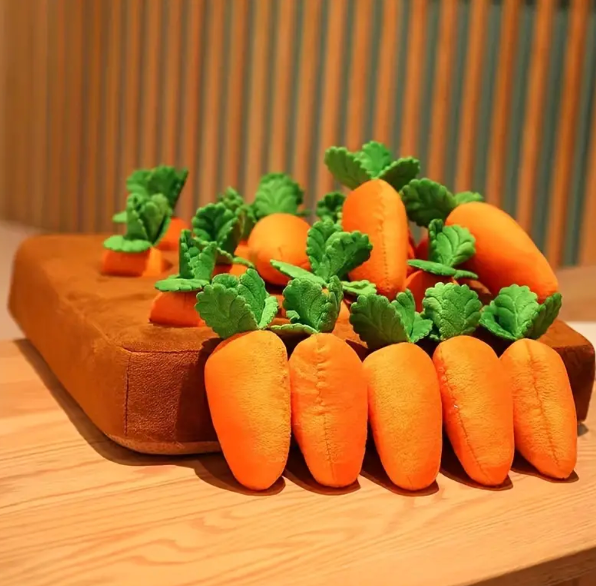 4/12pcs Pet Carrot Plush Toys, Dog Carrot Chewing Toys