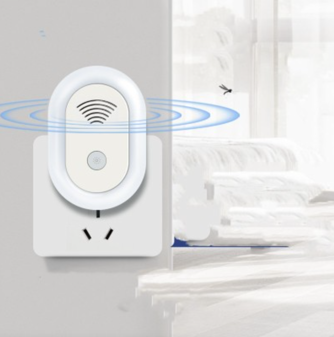 Ultrasonic Mosquito Repellent with Night Light